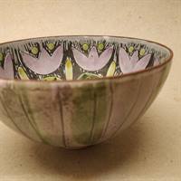 laholm keramik skål tulipan mønster